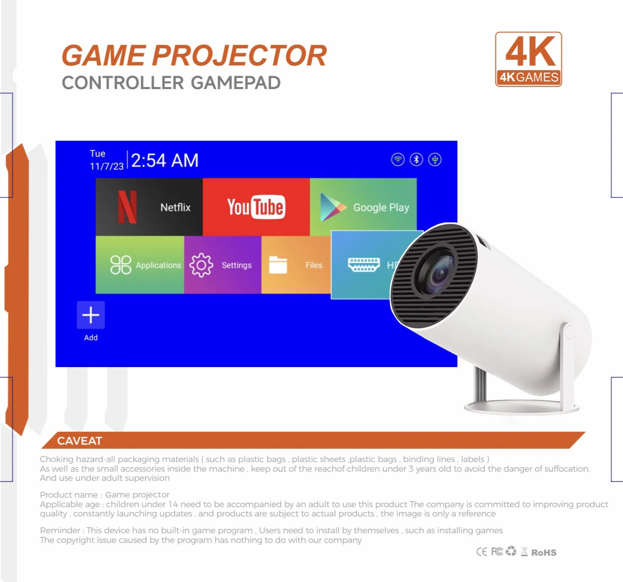 Pocket Mini Theater Android Projector
